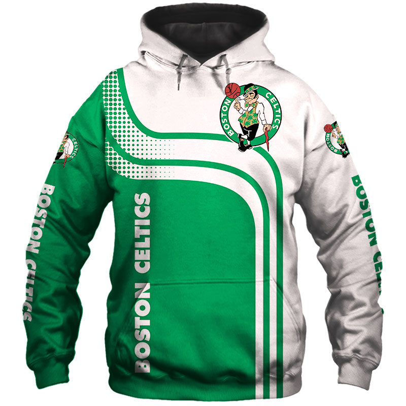 Boston Celtics 3d Long Sleeve Hoodie – Stylish Nba Sweatshirt
